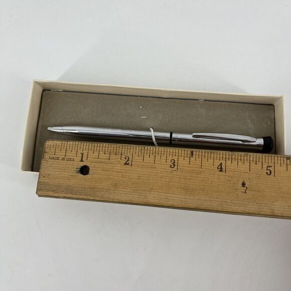 Garland Bubble Top Logo Vintage Ball Point Advertising Pen Chrome Electro Motive - Picture 15 of 16